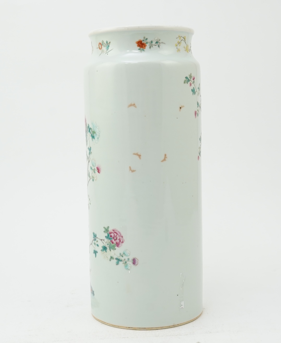 A Chinese famille rose ‘pheasant’ sleeve vase, 19th century